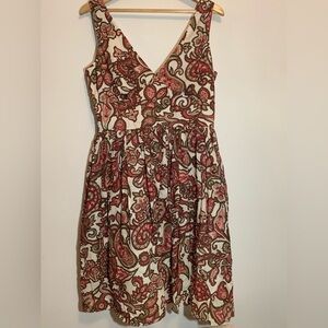 New York And Company Paisley Print Sleeveless Dress